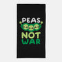 Peas Not War-none beach towel-NemiMakeit