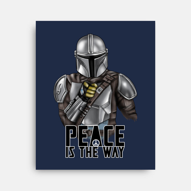 Peace Is The Way-none stretched canvas-NMdesign