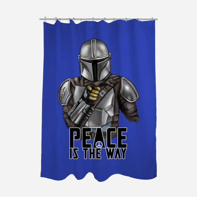 Peace Is The Way-none polyester shower curtain-NMdesign
