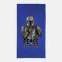Peace Is The Way-none beach towel-NMdesign