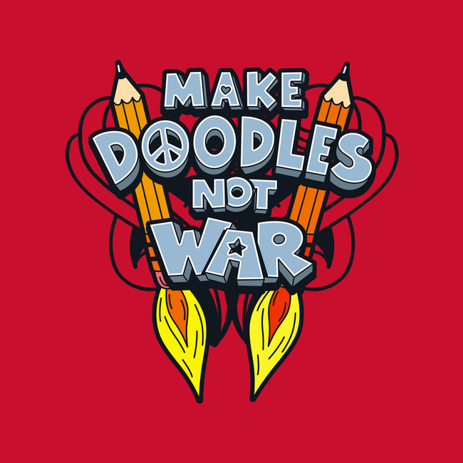 Make Doodles Not War-womens off shoulder sweatshirt-Boggs Nicolas