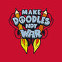 Make Doodles Not War-none fleece blanket-Boggs Nicolas