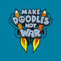 Make Doodles Not War-none zippered laptop sleeve-Boggs Nicolas