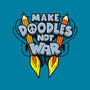 Make Doodles Not War-none fleece blanket-Boggs Nicolas