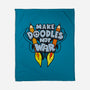 Make Doodles Not War-none fleece blanket-Boggs Nicolas