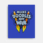 Make Doodles Not War-none stretched canvas-Boggs Nicolas