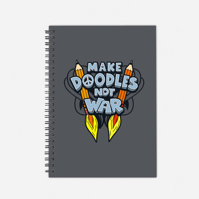 Make Doodles Not War-none dot grid notebook-Boggs Nicolas