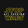 Stop Wars-none polyester shower curtain-dumbassman