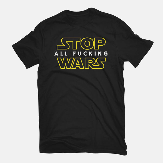 Stop Wars-mens basic tee-dumbassman