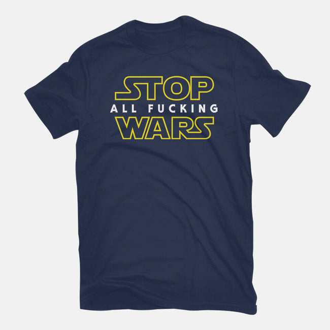 Stop Wars-womens basic tee-dumbassman