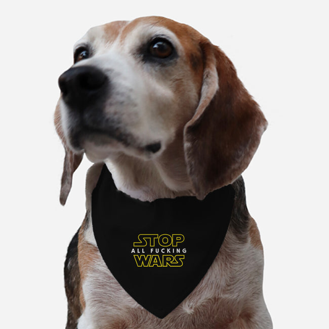 Stop Wars-dog adjustable pet collar-dumbassman