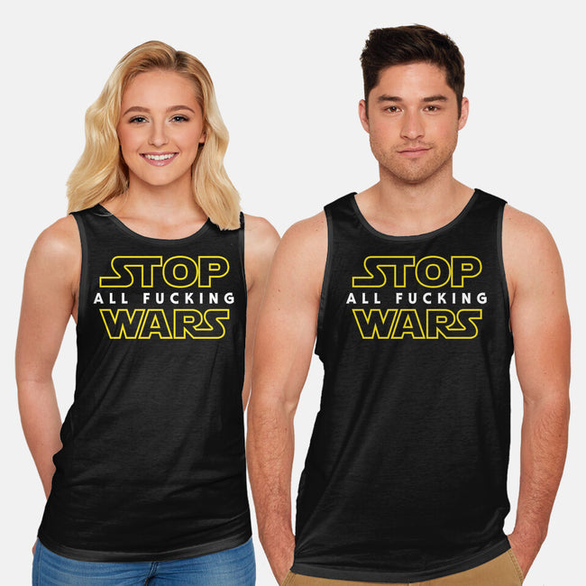 Stop Wars-unisex basic tank-dumbassman