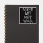 Make Art Not War-none glossy sticker-turborat14