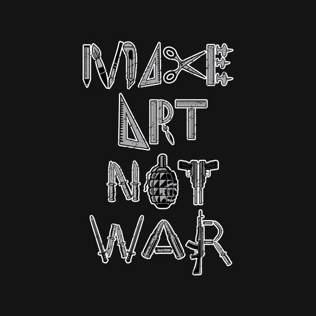 Make Art Not War-womens fitted tee-turborat14