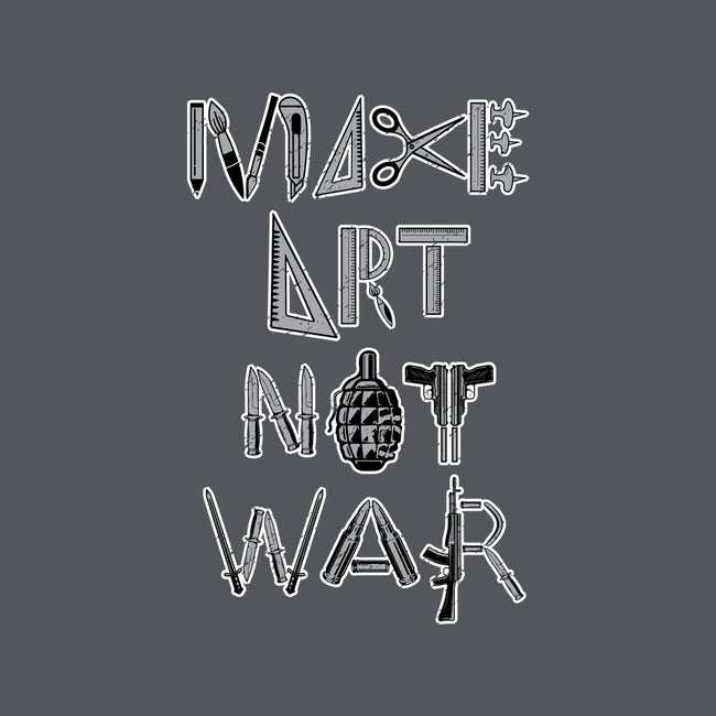 Make Art Not War-none polyester shower curtain-turborat14