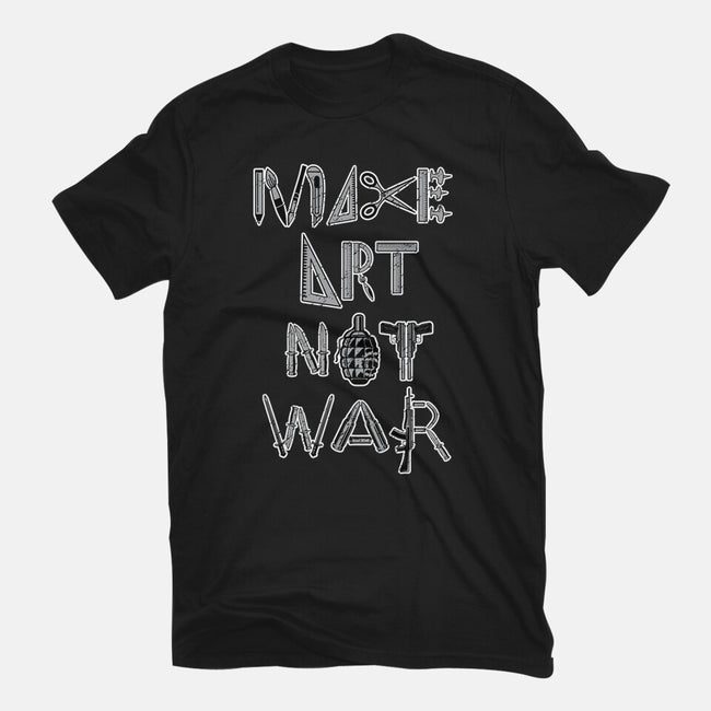 Make Art Not War-womens fitted tee-turborat14
