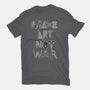 Make Art Not War-womens fitted tee-turborat14