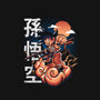 Goku In The Golden Cloud-womens v-neck tee-Knegosfield