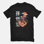 Goku In The Golden Cloud-womens fitted tee-Knegosfield