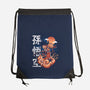 Goku In The Golden Cloud-none drawstring bag-Knegosfield