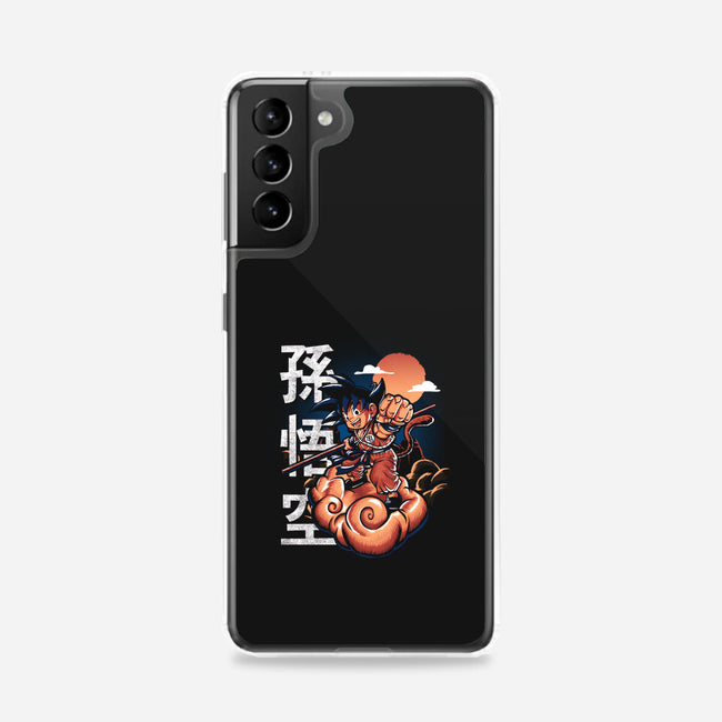 Goku In The Golden Cloud-samsung snap phone case-Knegosfield