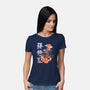 Goku In The Golden Cloud-womens basic tee-Knegosfield