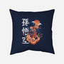 Goku In The Golden Cloud-none removable cover throw pillow-Knegosfield