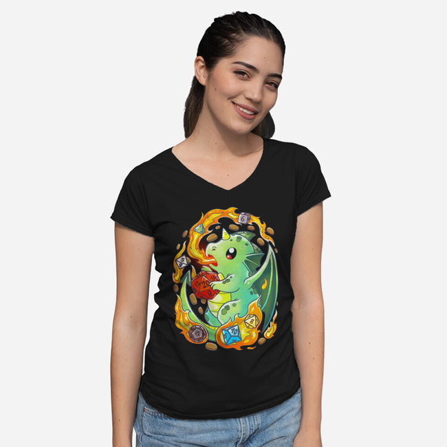 Role Play Dragon-womens v-neck tee-Vallina84