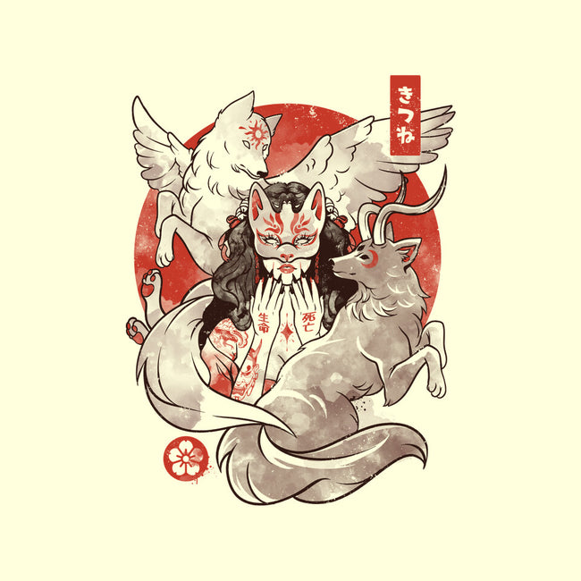 The Fox Yokai-none glossy sticker-eduely