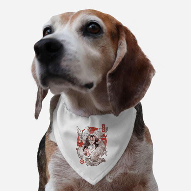 The Fox Yokai-dog adjustable pet collar-eduely