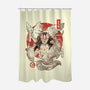 The Fox Yokai-none polyester shower curtain-eduely