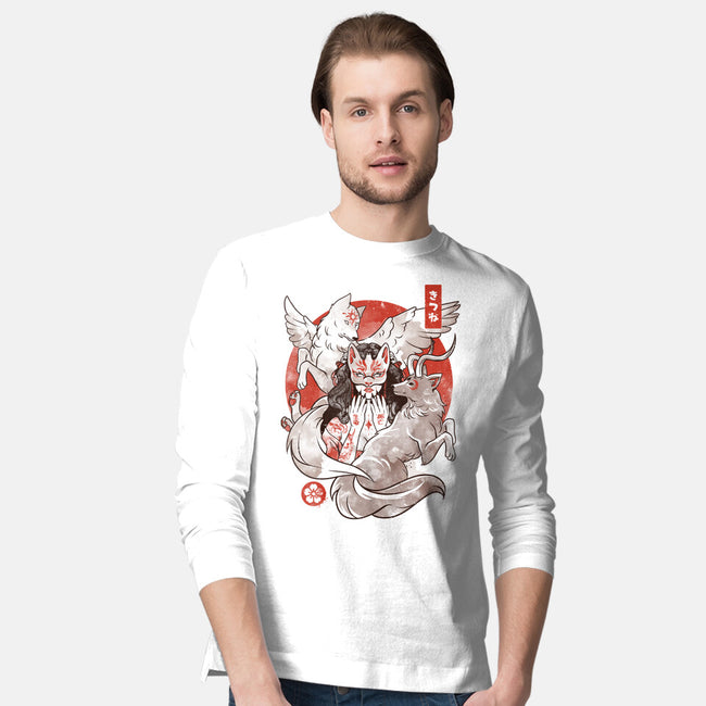 The Fox Yokai-mens long sleeved tee-eduely