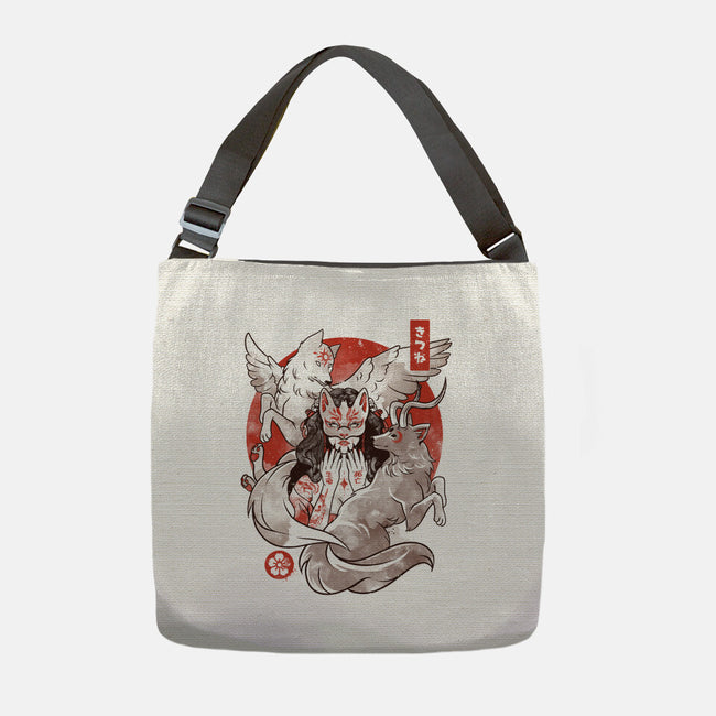 The Fox Yokai-none adjustable tote-eduely