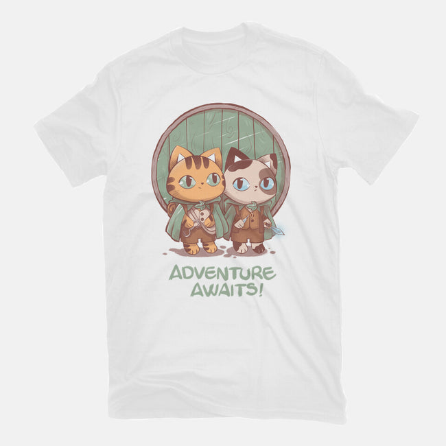 Kitten Adventure Awaits-unisex basic tee-ricolaa