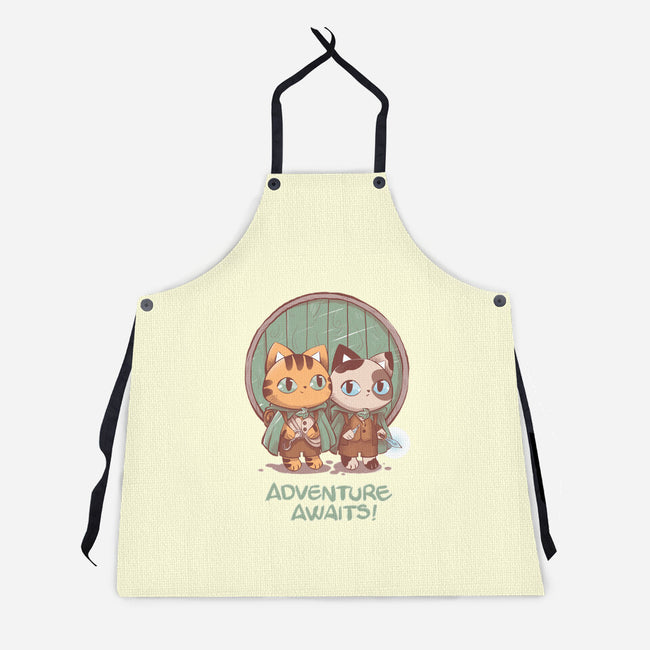 Kitten Adventure Awaits-unisex kitchen apron-ricolaa
