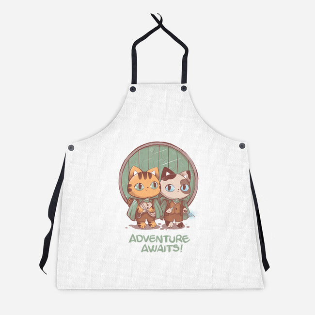 Kitten Adventure Awaits-unisex kitchen apron-ricolaa