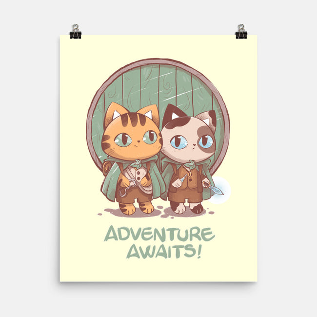 Kitten Adventure Awaits-none matte poster-ricolaa