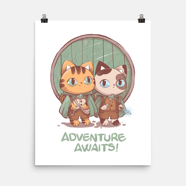 Kitten Adventure Awaits-none matte poster-ricolaa