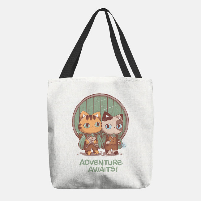 Kitten Adventure Awaits-none basic tote-ricolaa