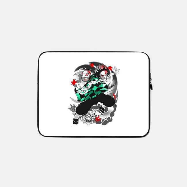Tanjiro Breathing Form-none zippered laptop sleeve-heydale