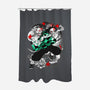 Tanjiro Breathing Form-none polyester shower curtain-heydale