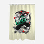 Tanjiro Breathing Form-none polyester shower curtain-heydale