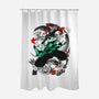 Tanjiro Breathing Form-none polyester shower curtain-heydale