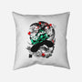 Tanjiro Breathing Form-none removable cover throw pillow-heydale