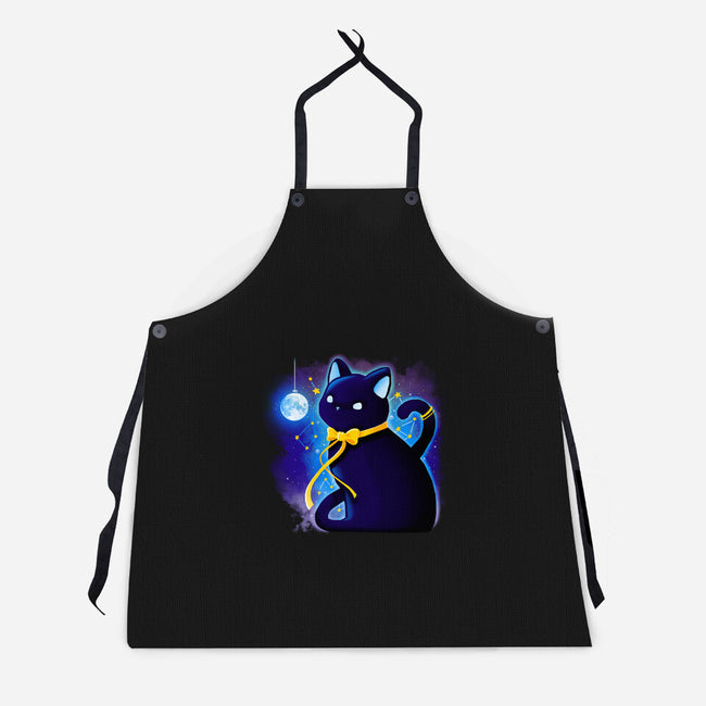 Kitten Stars-unisex kitchen apron-Vallina84