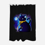 Kitten Stars-none polyester shower curtain-Vallina84