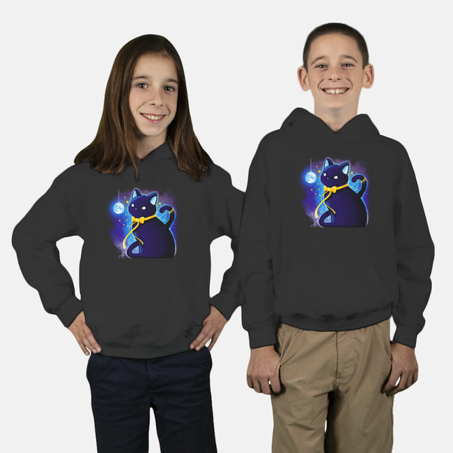 Kitten Stars-youth pullover sweatshirt-Vallina84
