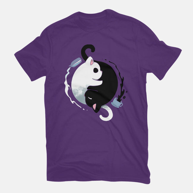 Yin Yang Kittens-womens basic tee-Vallina84