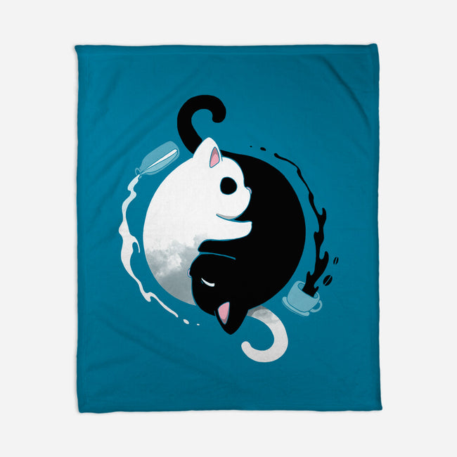 Yin Yang Kittens-none fleece blanket-Vallina84