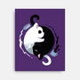 Yin Yang Kittens-none stretched canvas-Vallina84